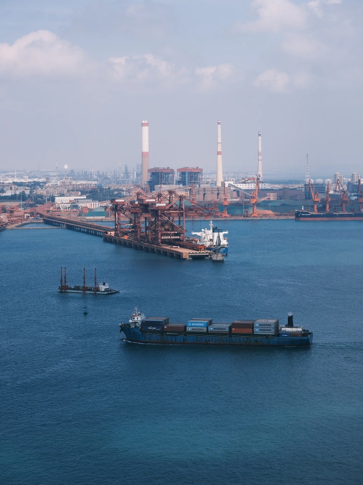Port Harbor Stacked Containers